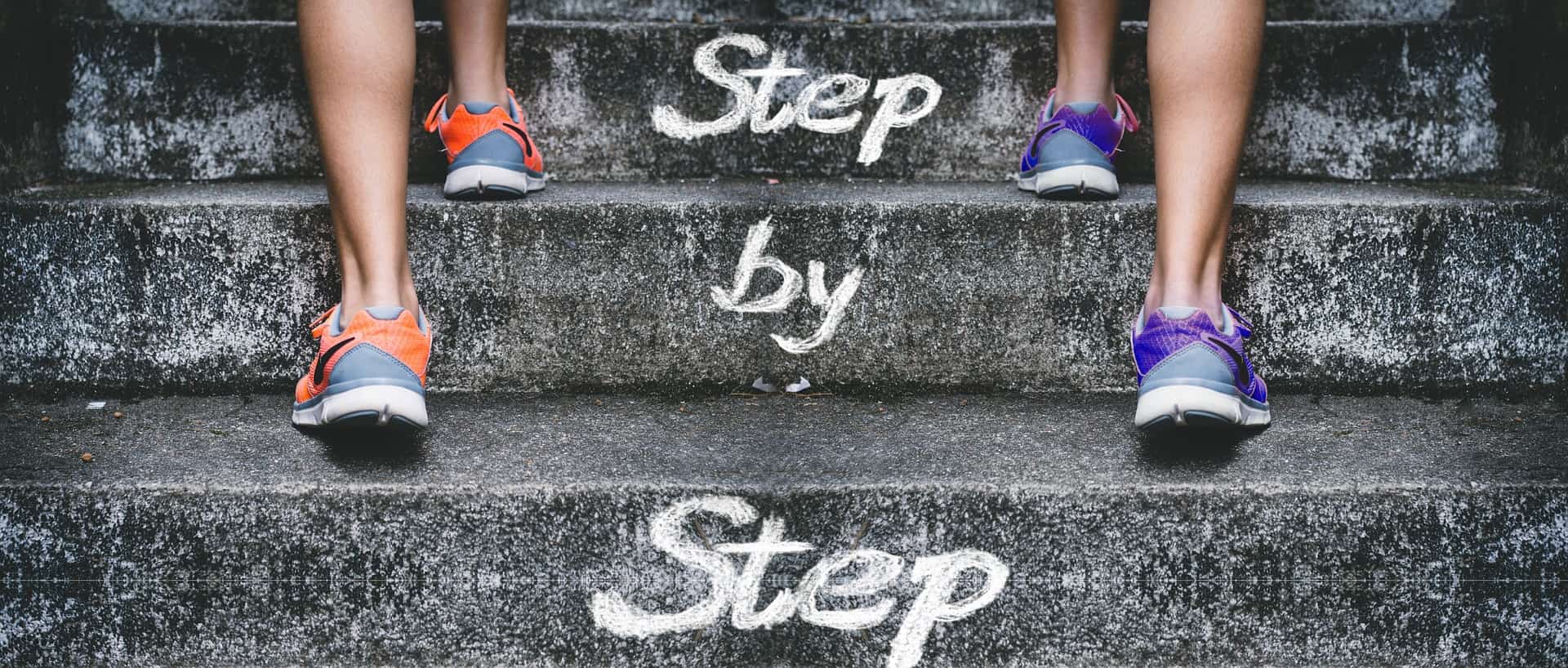 steps that say step by step